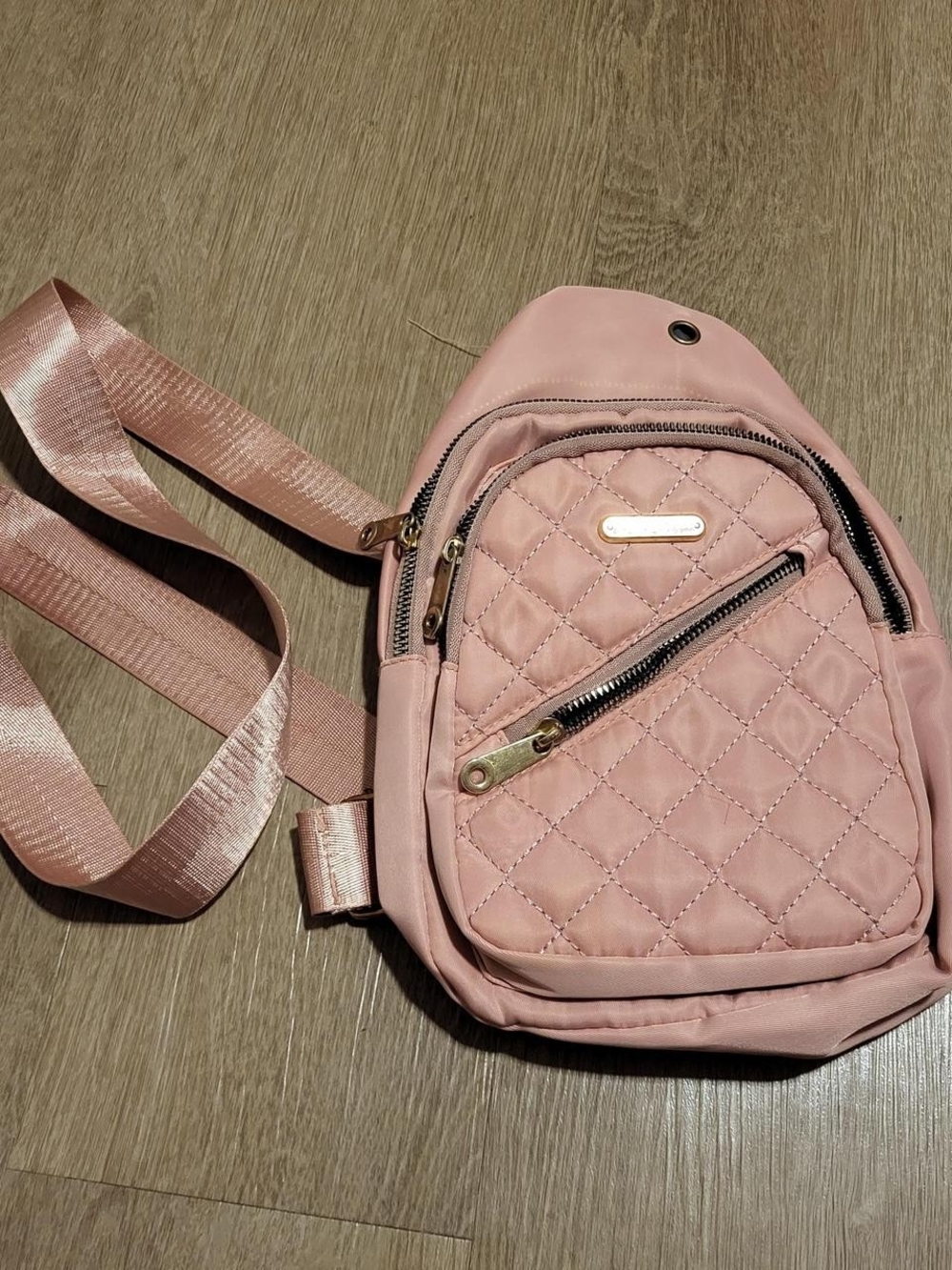 Women’s Quilted Pink Crossbody Sling Bag